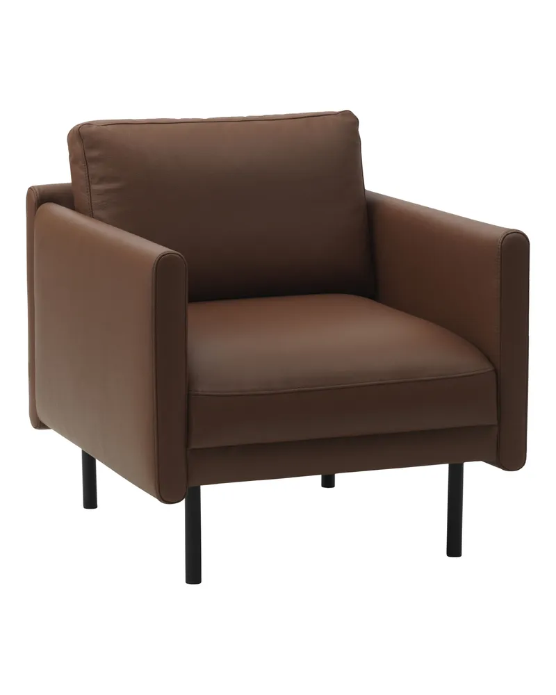 Normann Copenhagen Gepolsterter Sessel Rar - Braun - PU-Schaum - Designer Simon Legald 