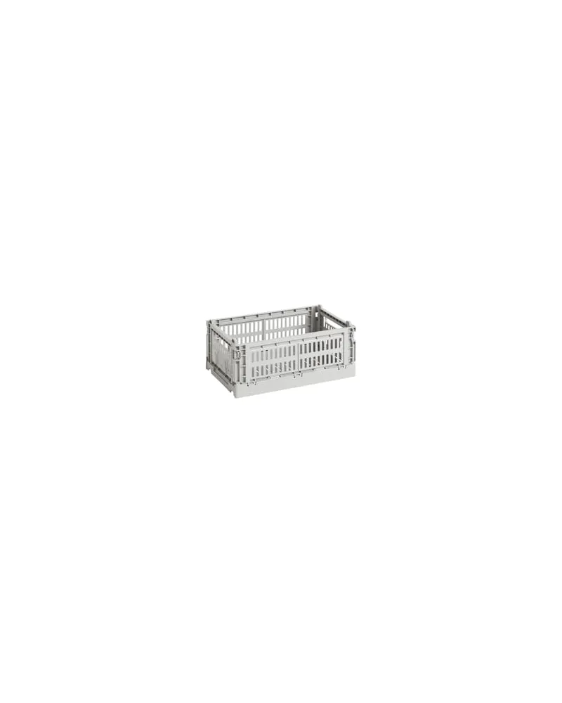 Hay Korb Colour Crate - Grau - Recyceltes Polypropylen - Designer Hay Studio 