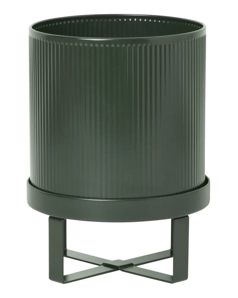 ferm LIVING Blumentopf Bau - Beige - galvanisierter Stahl - Designer Herman Studio 