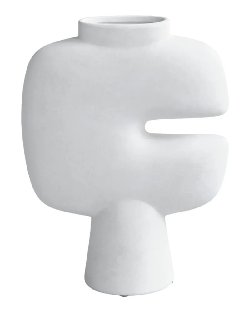 101 Copenhagen Vase Tribal - Weiß - Keramik - Designer Tommy Hyldahl 