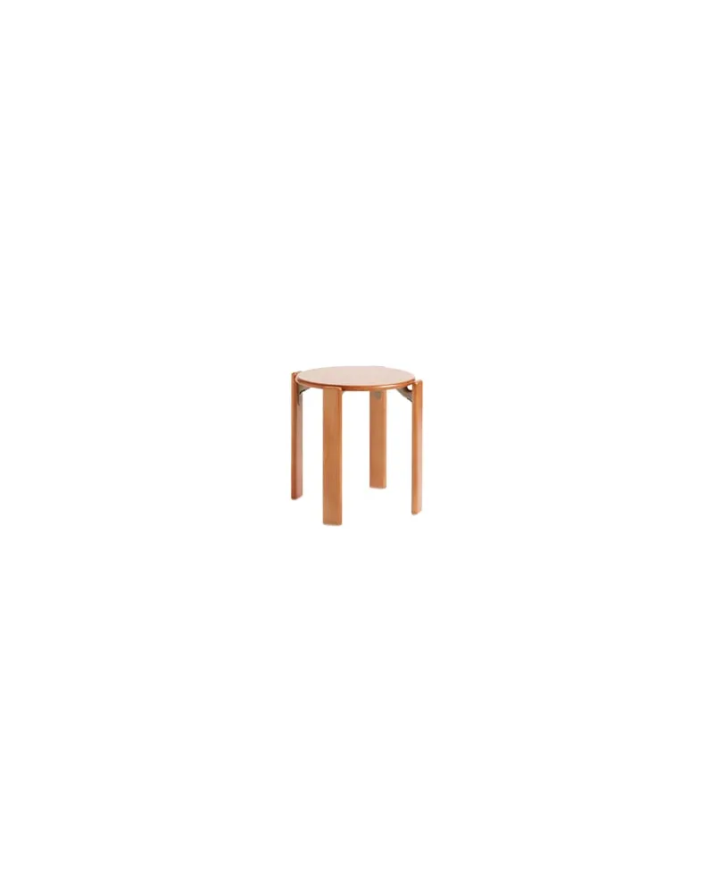 Hay Stappelbarer Hocker Rey - Holz natur - Buchenfurnier - Designer Bruno Rey 