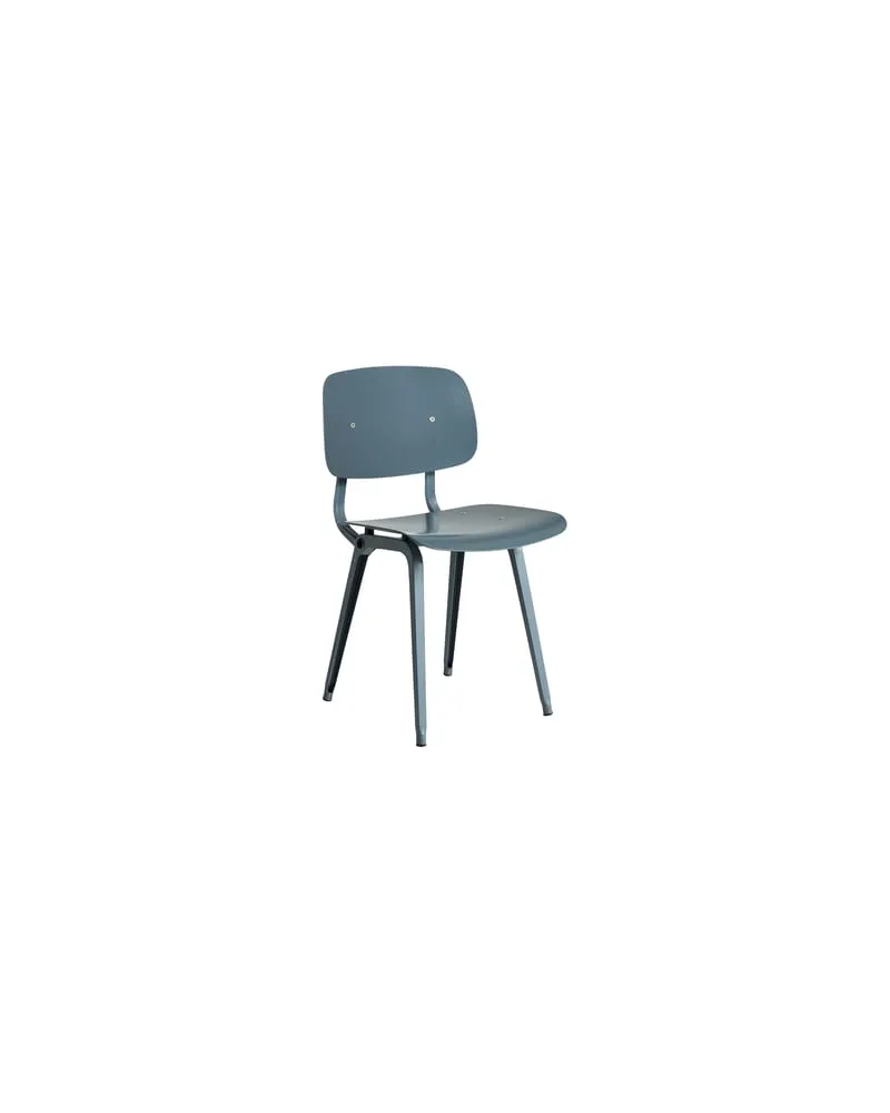 Hay Stuhl Revolt - Blau - Recyceltes ABS - Designer Friso Kramer 