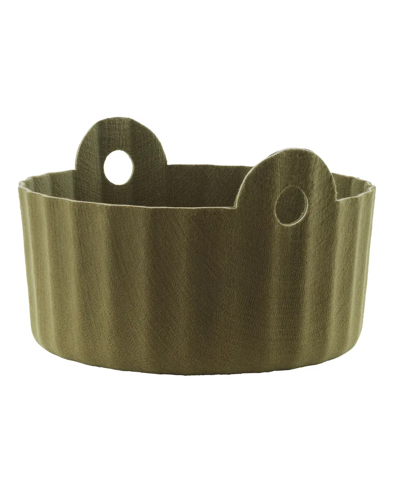 Normann Copenhagen Korb Colu - Grün - Recycelter PET-Filz - Designer Baptiste Vandaele 