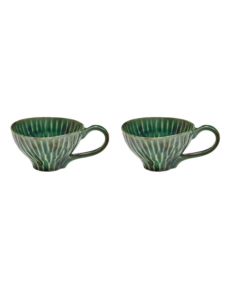 Serax Cappuccino-Tasse Verde Lanza - Grün - emaillierter Sandstein - Designer Pascale Naessens 