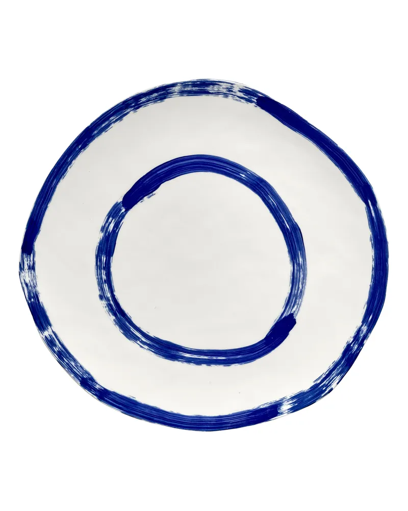 Serax Teller Delia - Blau - emaillierter Sandstein - Designer Annebet Philps 