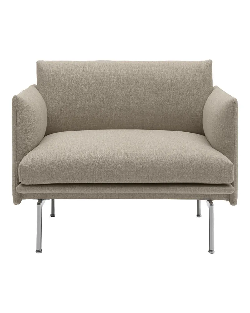 Muuto Gepolsterter Sessel Outline - Beige - Ecriture-Stoff - Designer Anderssen & Voll 