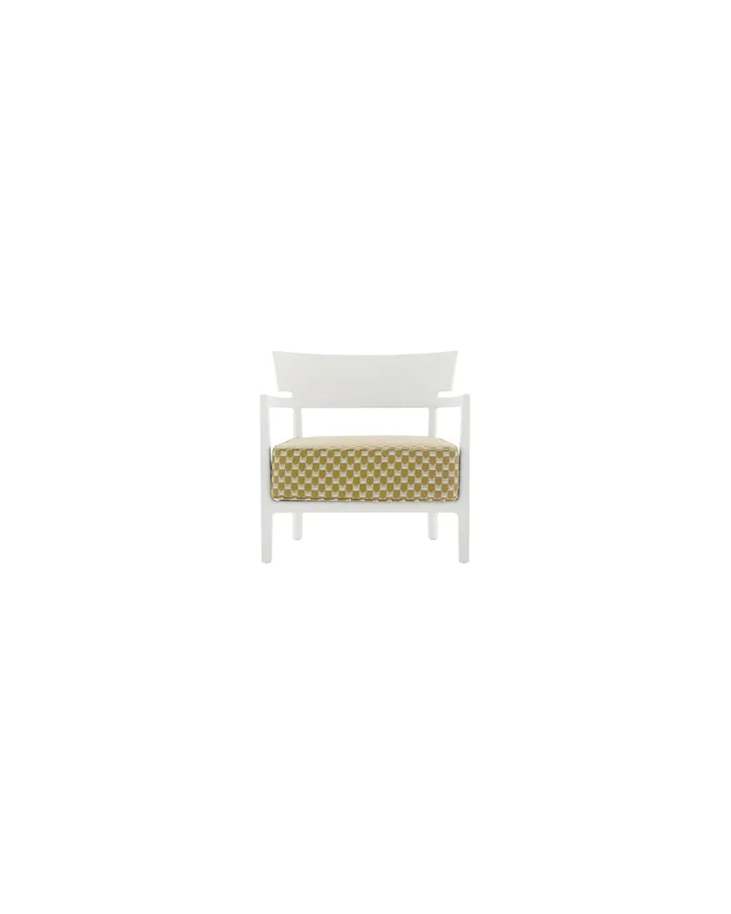 Kartell Gepolsterter Sessel Cara - Gelb - Polyurhethan - Designer Philippe Starck 