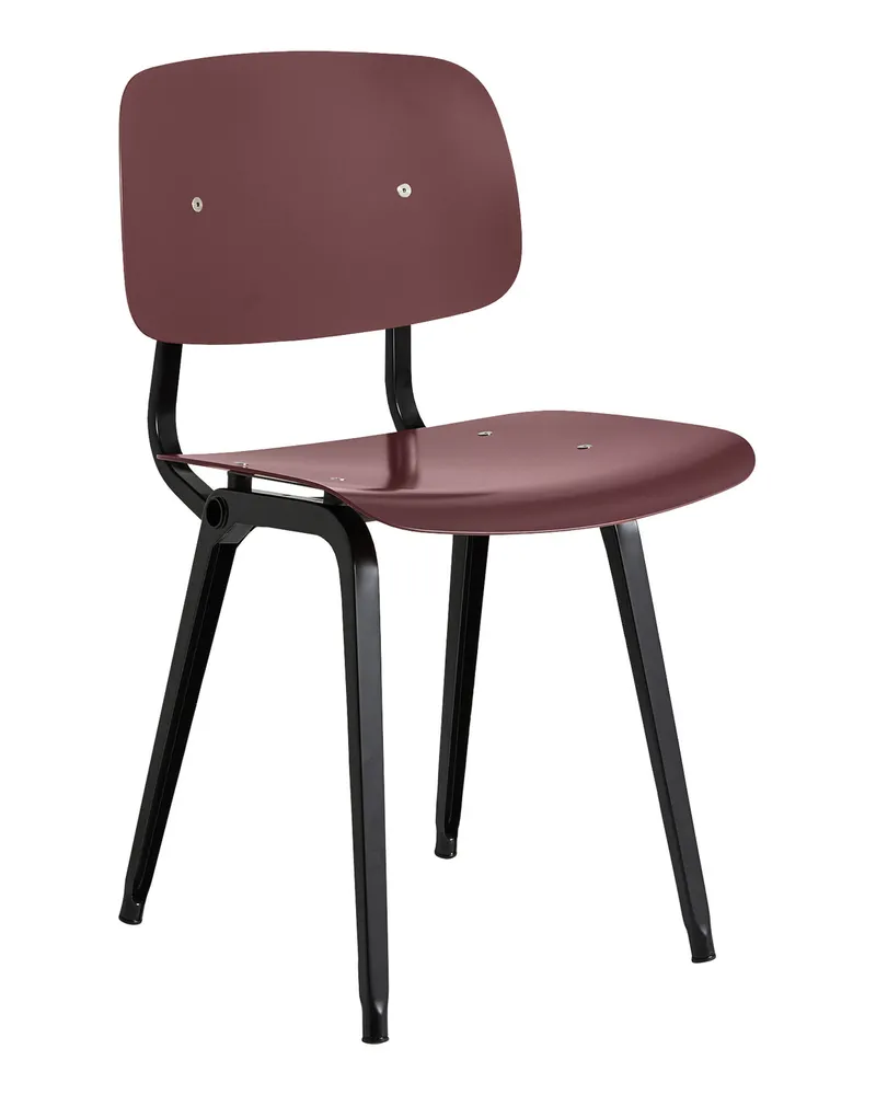 Hay Stuhl Revolt - Rot - Recyceltes ABS - Designer Friso Kramer 
