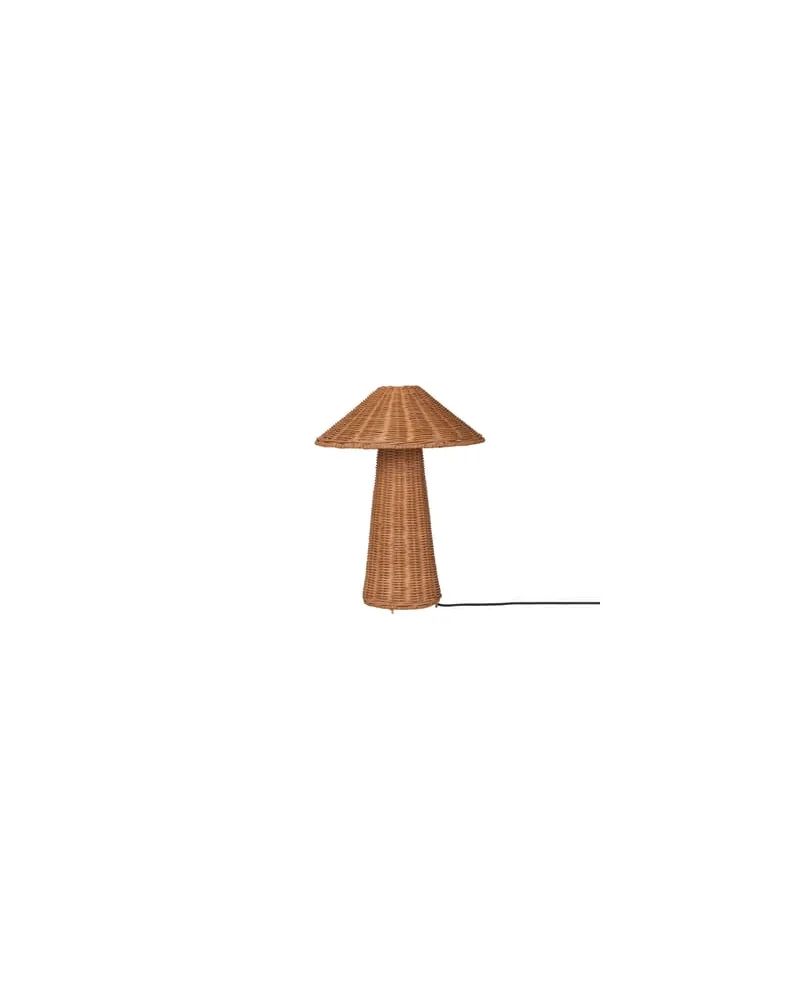 ferm LIVING Tischleuchte Lampes rotin - Beige - Rattan 