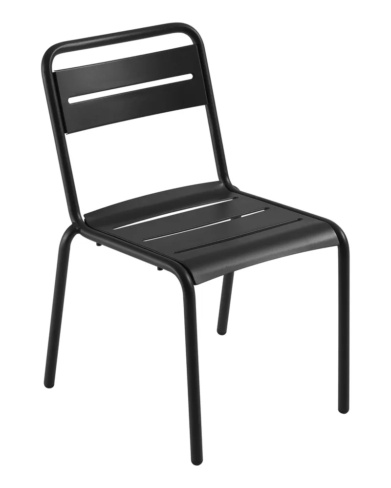 EMU Stapelbarer Stuhl Star - Rot - gefirnister Stahl 