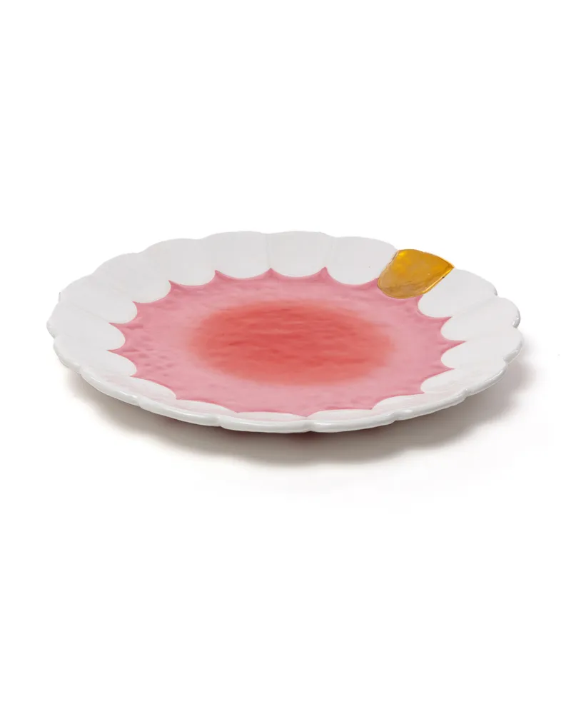 Seletti Servierplatte Holy Smokes - Rosa - Keramik - Designer Studio Job 