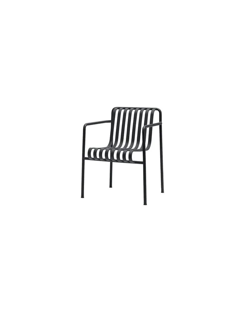Hay Stapelbarer Sessel Palissade - Schwarz - Epoxy-Farbe - Designer Ronan & Erwan Bouroullec 