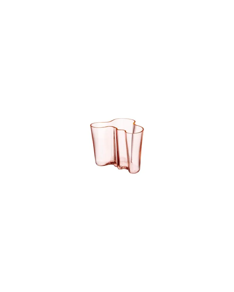 iittala Vase Aalto - Rosa - mundgeblasenes Glas - Designer Alvar Aalto 