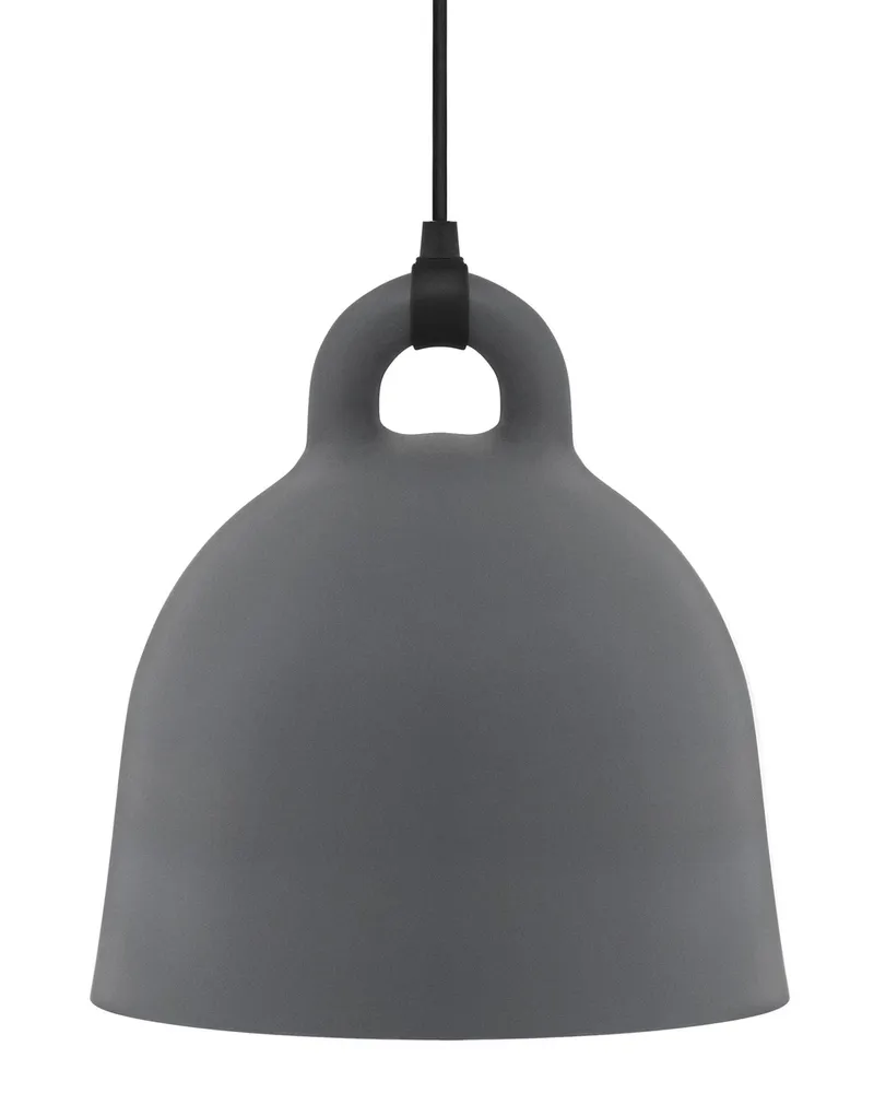 Normann Copenhagen Pendelleuchte Bell - Grau - Aluminium - Designer Jacob Rudbeck 