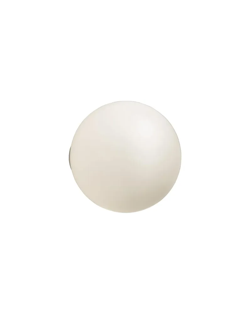 Artemide Outdoor-Wandleuchte - Weiß - geblasenes Glas - Designer Michele de Lucchi 
