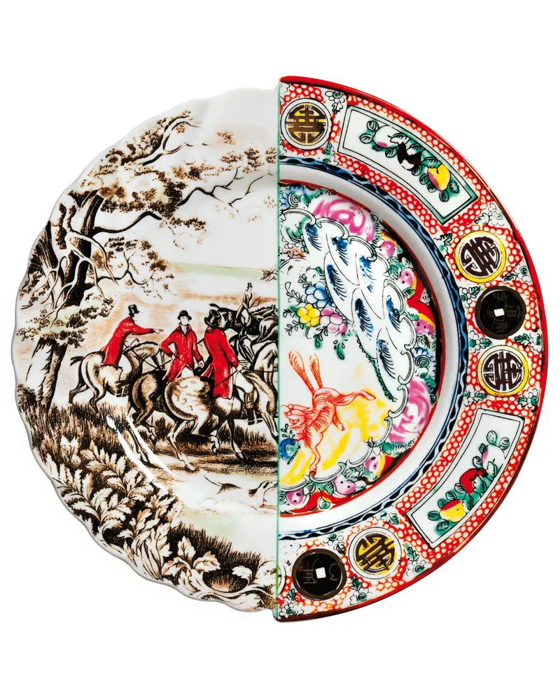 Seletti Teller Hybrid - Bunt - Porzellan - Designer Studio CTRLZAK 