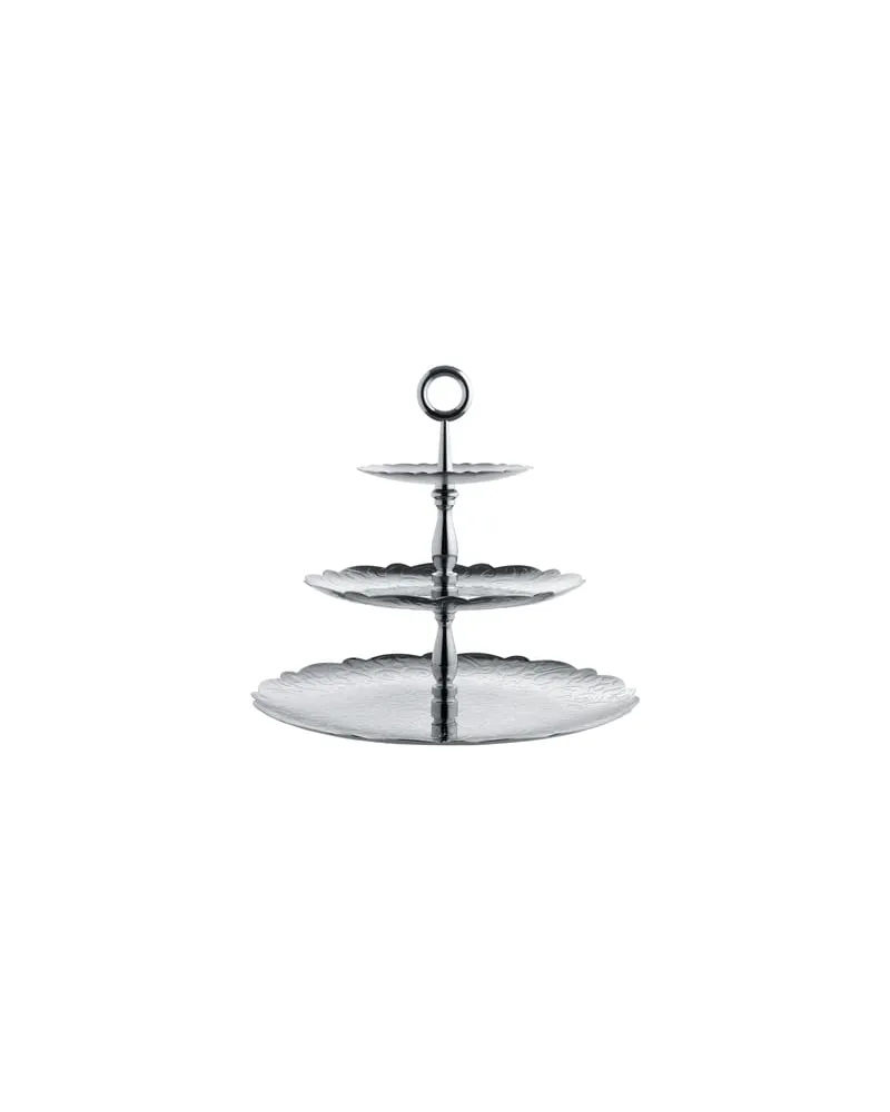 Alessi Servierplatte Dressed for X-mas - Metall - polierter rostfreier Stahl - Designer Marcel Wanders 