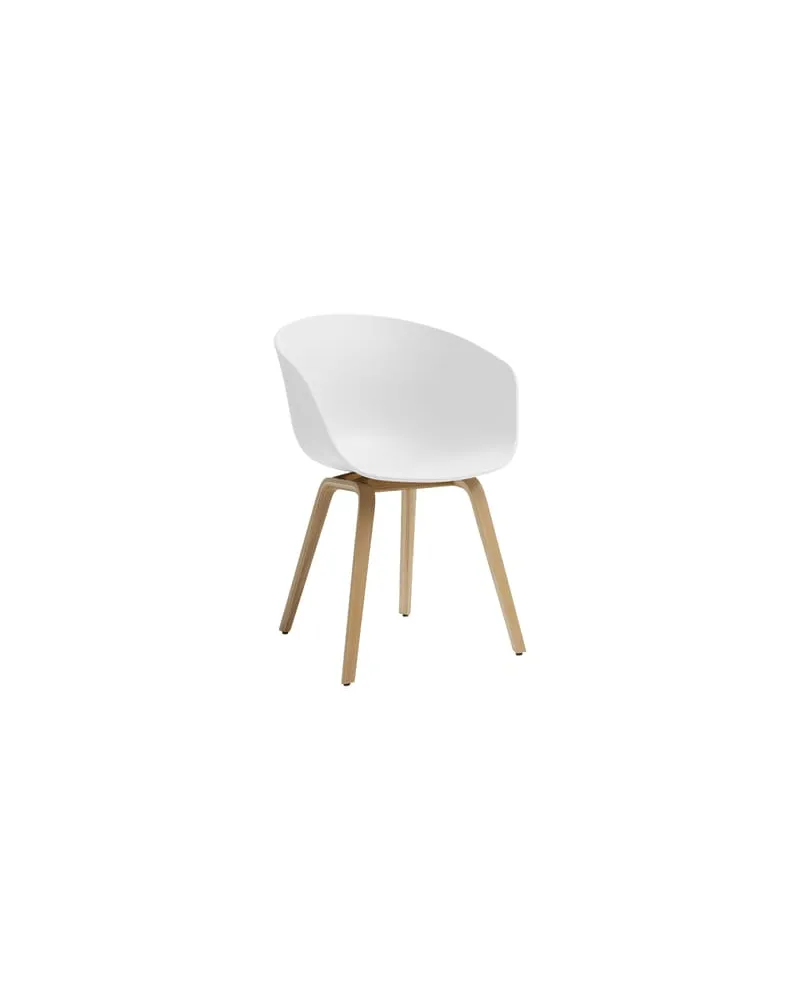 Hay Sessel About a chair - Weiß - Recyceltes Polypropylen - Designer Hee Welling 