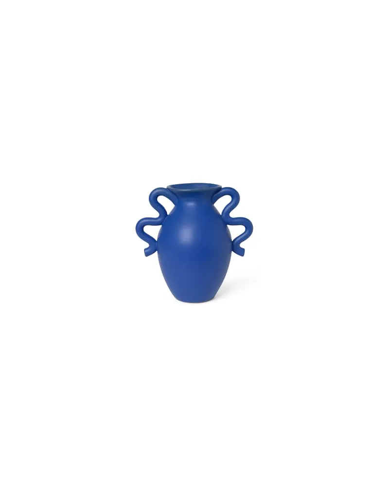 ferm LIVING Vase Vases - Blau - emaillierter Sandstein 