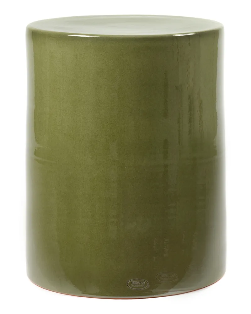 Serax Hocker Pawn - Grün - emailliertes Terrakotta - Designer Marie Michielssen 