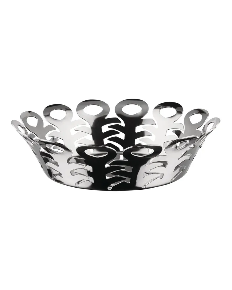 Alessi Korb Vimini - Silber - polierter rostfreier Stahl - Designer Donia Maaoui 