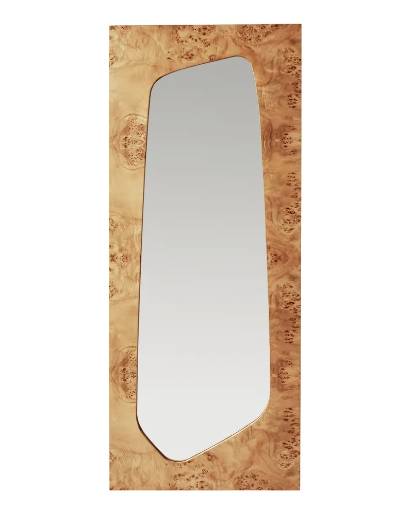 ferm LIVING Wandspiegel Folia - Holz natur - FSC-zertifiziertes Pappelmaserfurnier 