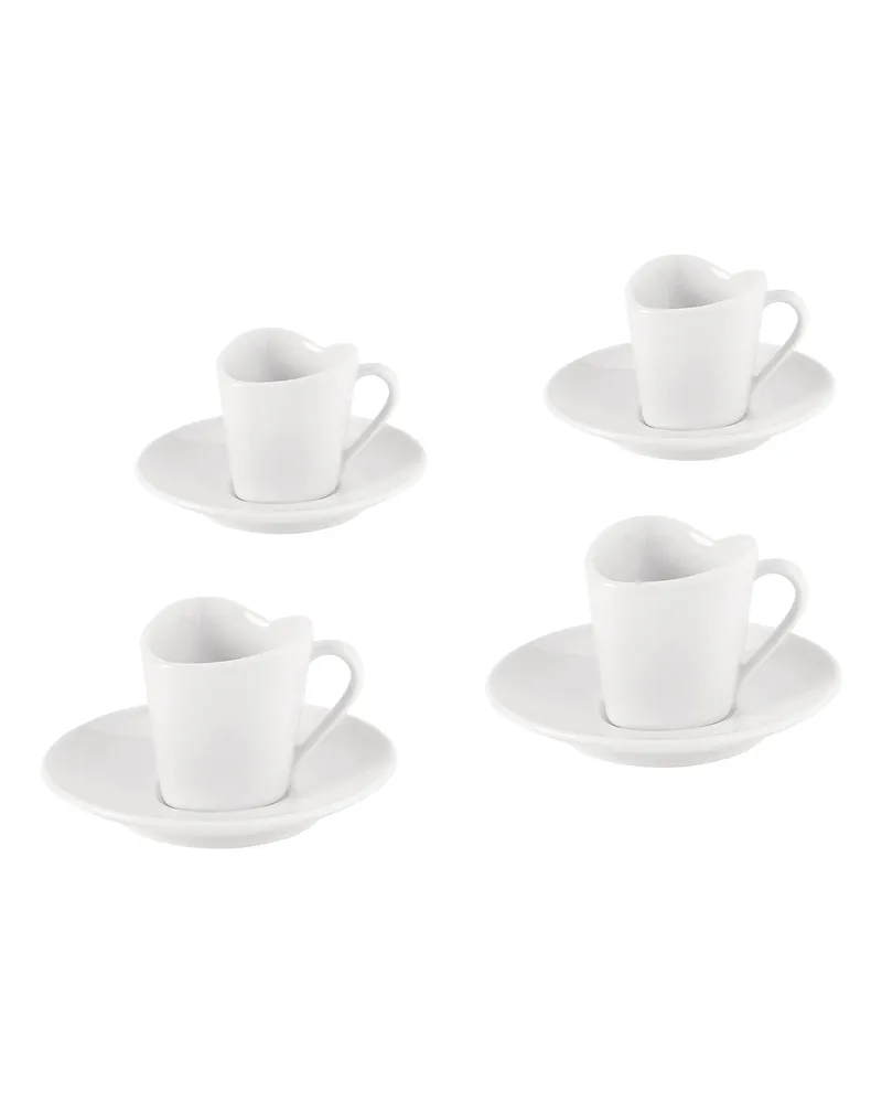 Alessi Mokkatasse To - Weiß - chinesisches Weich-Porzellan - Designer Miriam Mirri 