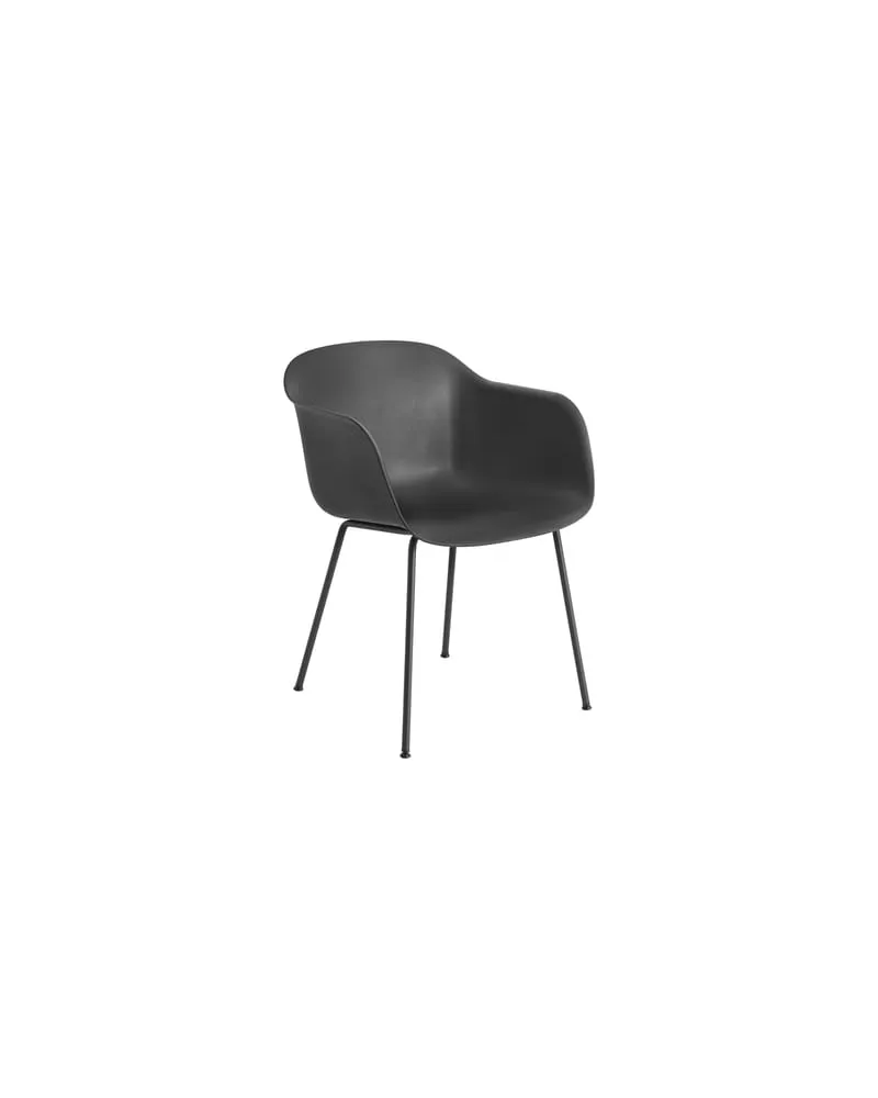 Muuto Sessel Fiber - Schwarz - Recycelter Kunststoff - Designer Iskos-Berlin 
