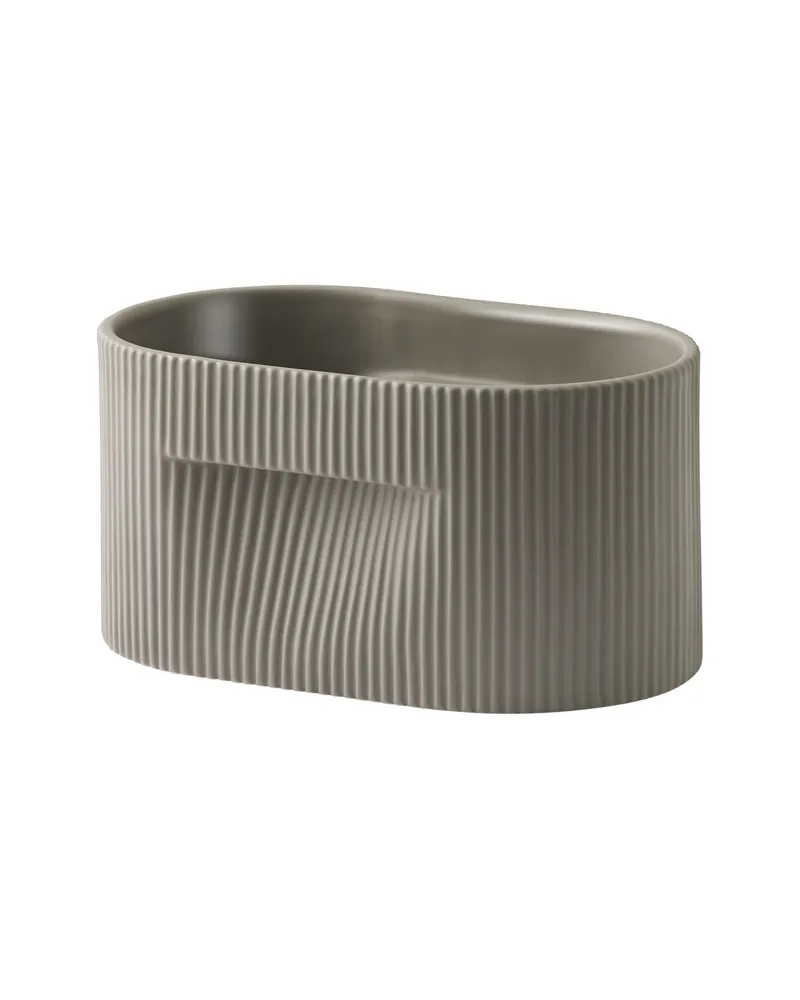 Muuto Blumentopf Ridge - Braun - Terrakotta - Designer Studio Kaksikko 