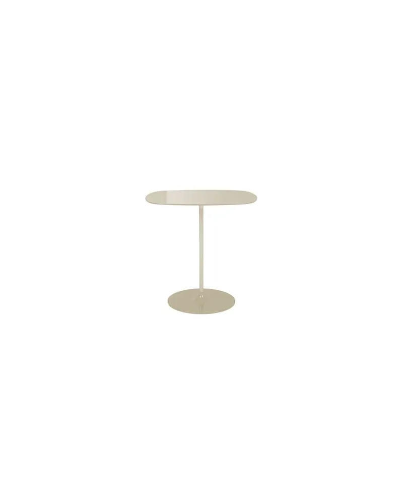 Kartell Beistelltisch Thierry - Weiß - bemalter Stahl - Designer Piero Lissoni 