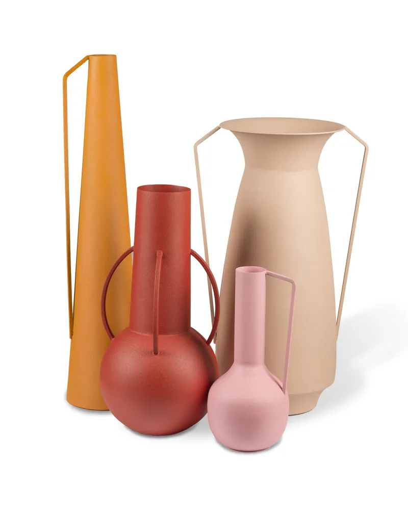 POLSPOTTEN Vase Roman - Bunt - Eisen, epoxidlackiert 