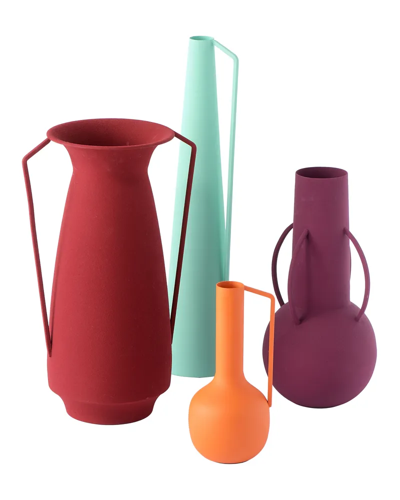 POLSPOTTEN Vase Roman - Bunt - Eisen, epoxidlackiert 