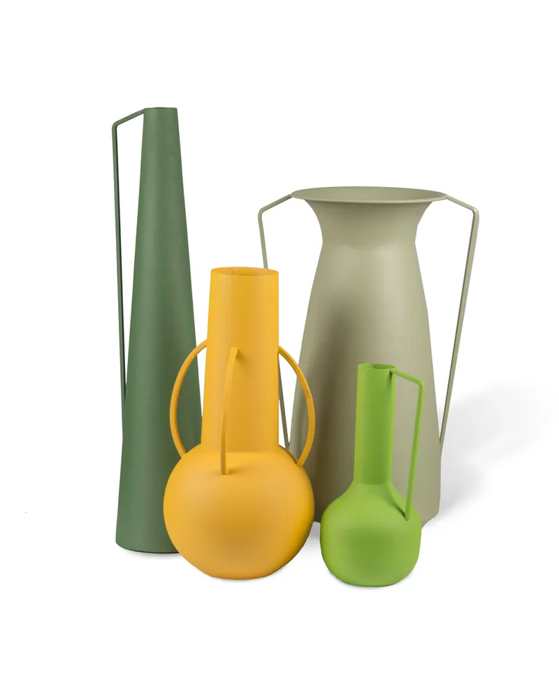 POLSPOTTEN Vase Roman - Bunt - Eisen, epoxidlackiert 