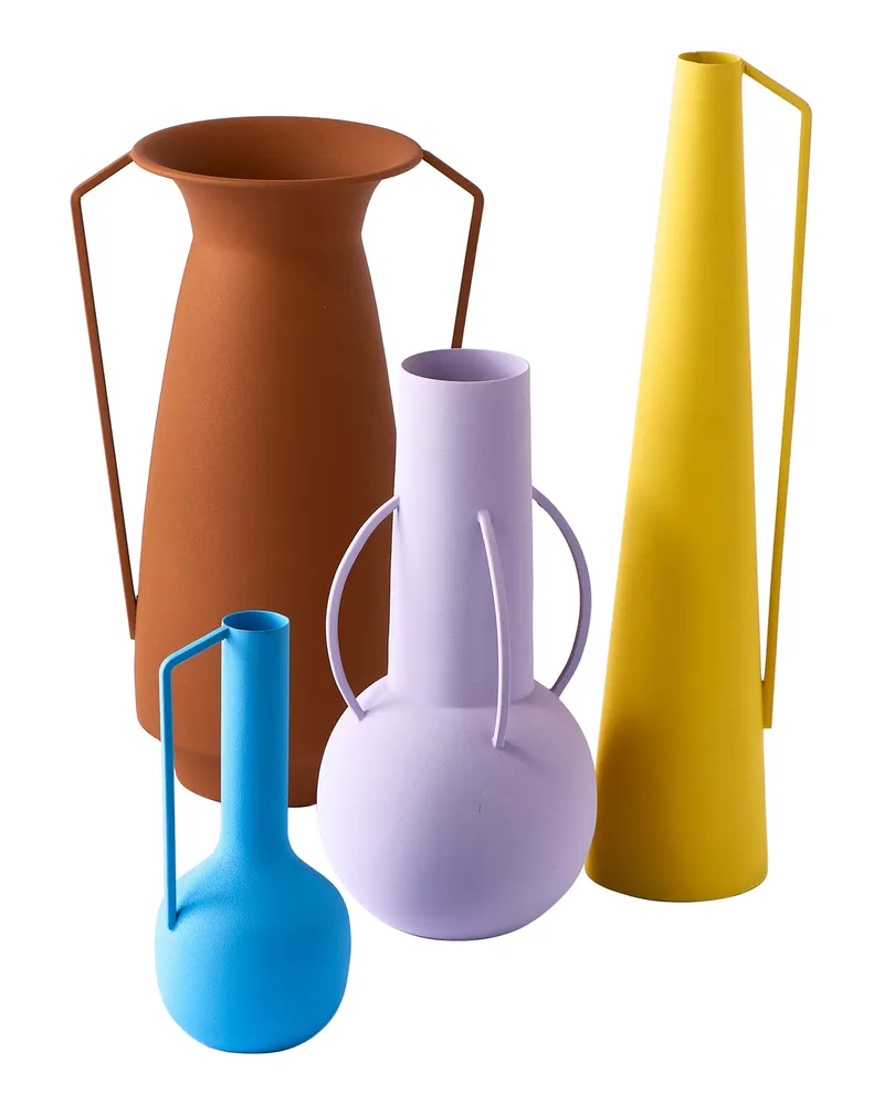 POLSPOTTEN Vase Roman - Bunt - Eisen, epoxidlackiert 