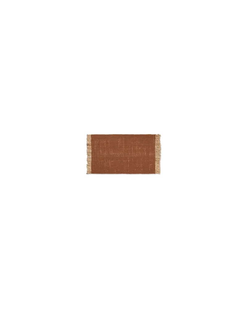 ferm LIVING Teppich Tapis - Braun - Recyceltes PET 