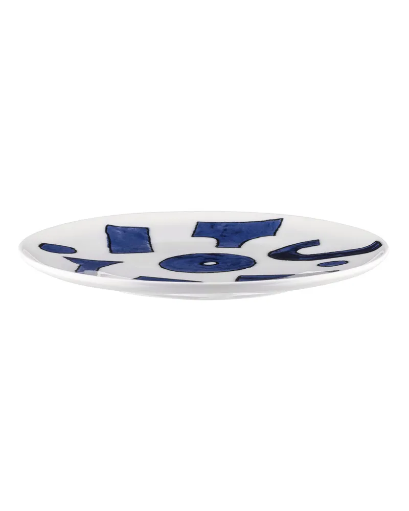 Alessi Teller Itsumo - Blau - Porzellan - Designer Samiro Yunoki 