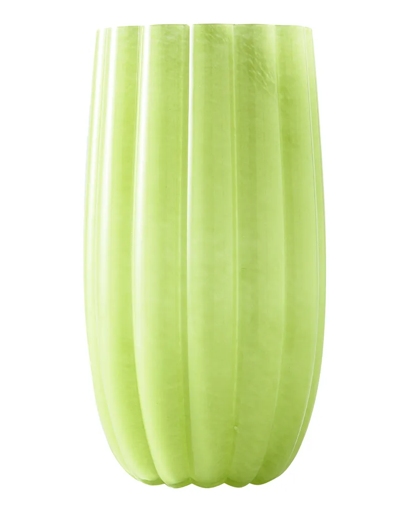 POLSPOTTEN Vase Melon - Rosa - Bemaltes Glas 
