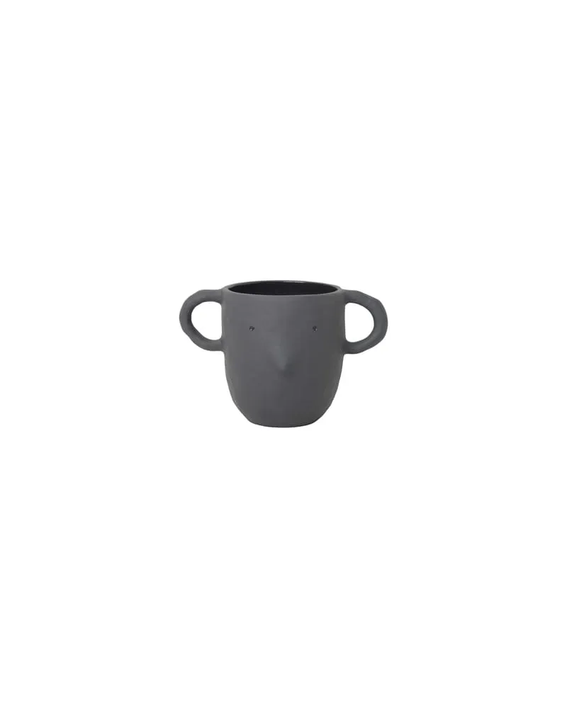 ferm LIVING Blumentopf Mus - Grau - Sandstein - Designer Trine Andersen 