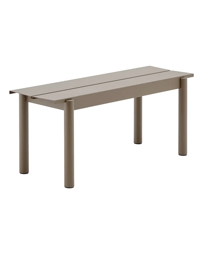 Muuto Bank Linear - Beige - Verzinkter, pulverbeschichteter Stahl - Designer Thomas Bentzen 