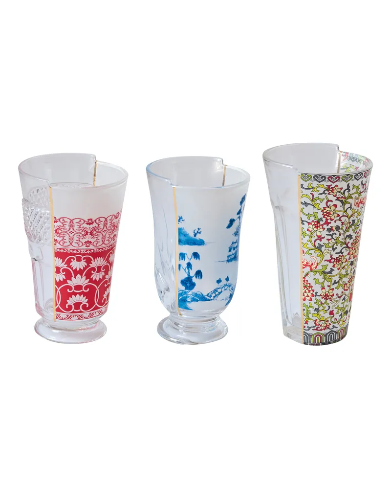 Seletti Cocktailglas Hybrid - Bunt - Glas - Designer Studio CTRLZAK 