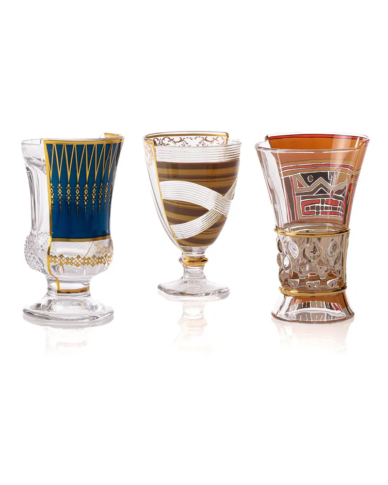 Seletti Cocktailglas Hybrid - Bunt - Glas - Designer Studio CTRLZAK 