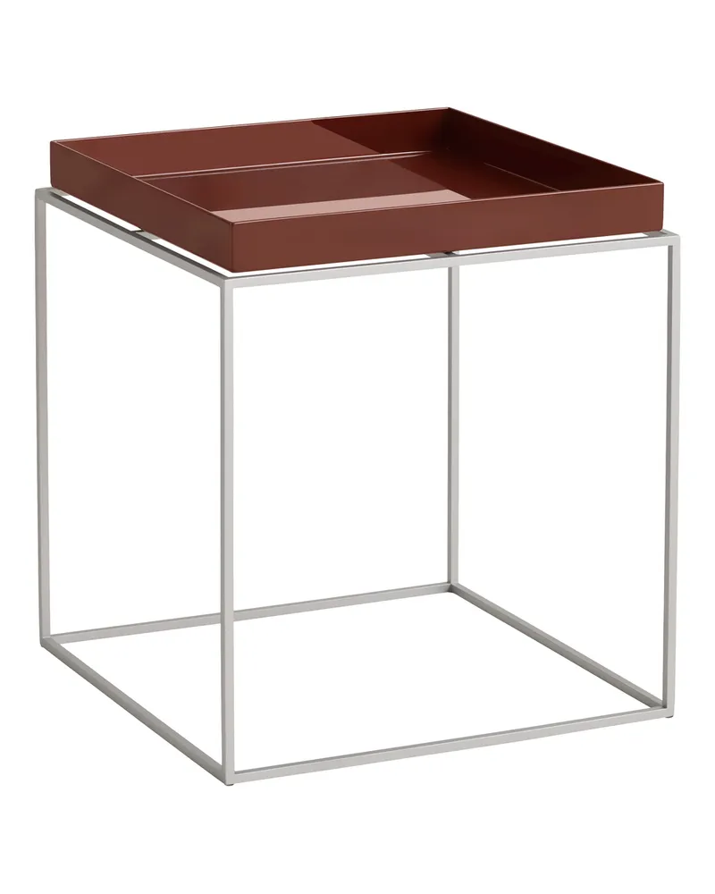 Hay Beistelltisch Tray - Schwarz - Silikonbeschichteter Stahl - Designer Hay Studio 