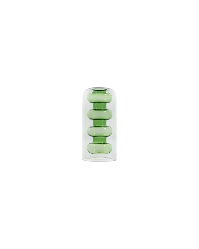 Tom Dixon Vase Bump - Grün - Geblasenes Borosilikatglas - Designer Tom Dixon 