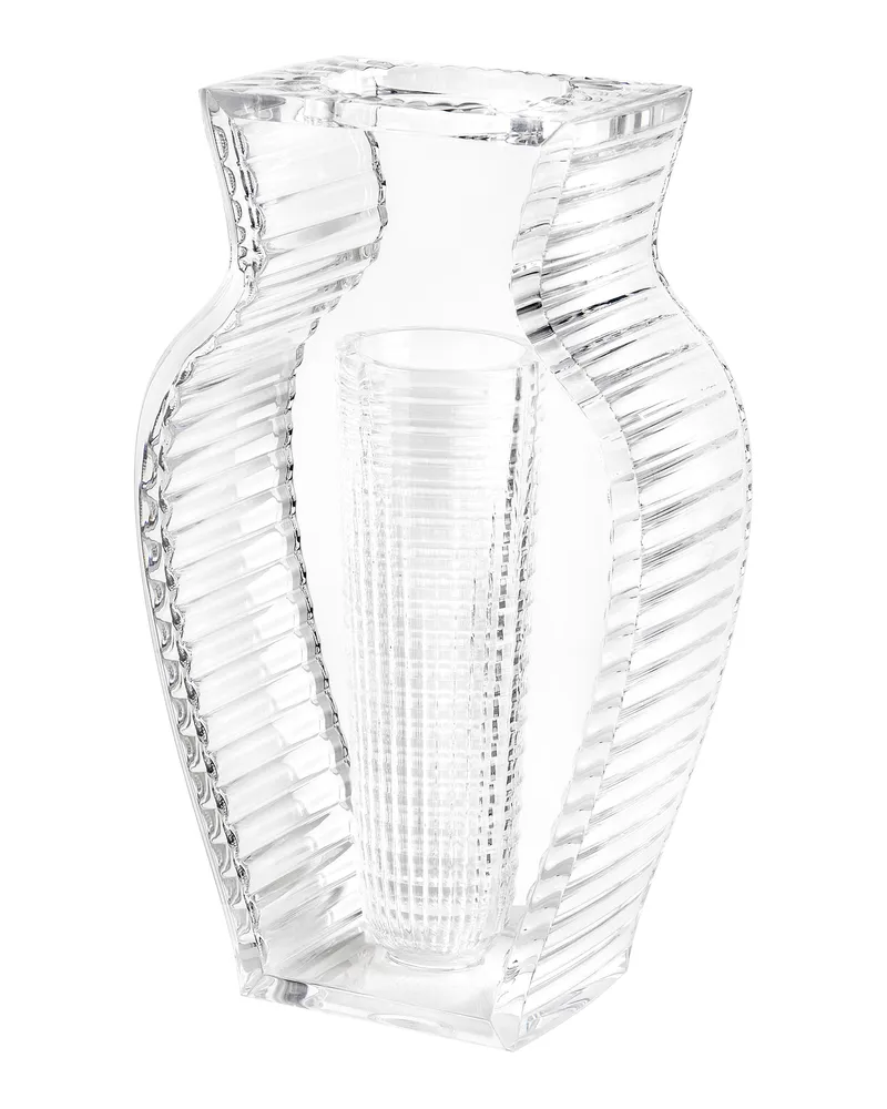 Kartell Vase Shine - Grau - PMMA - Designer Eugeni Quitllet 