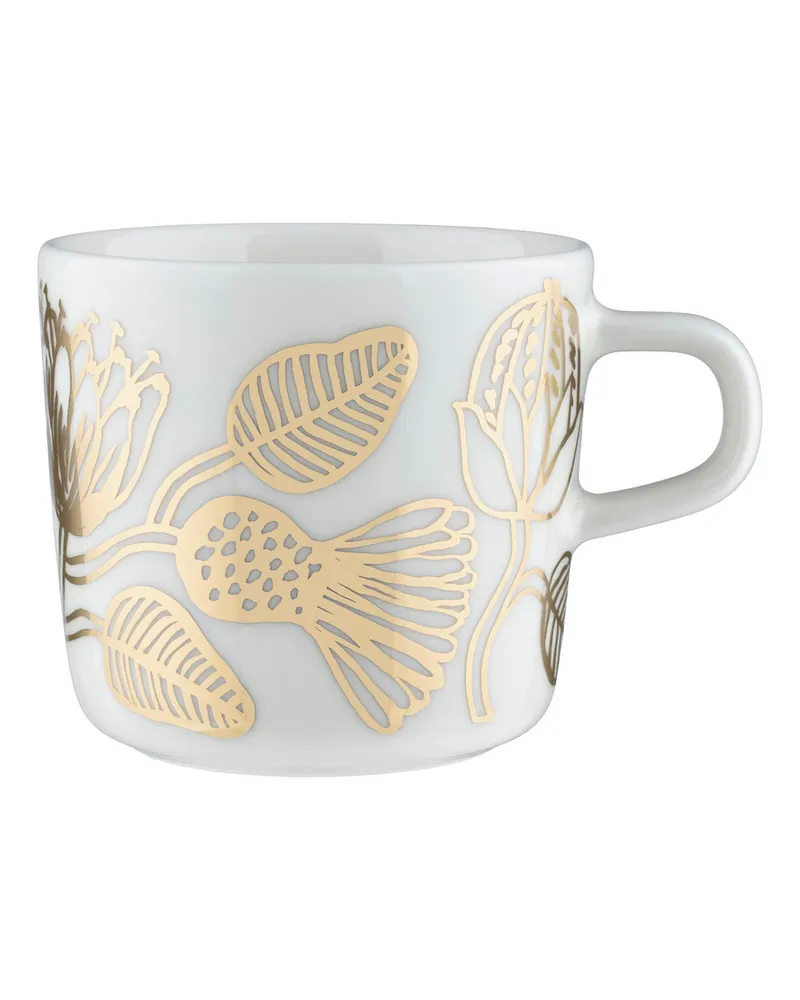 Marimekko Becher Tiara - Gold - Sandstein - Designer Maija Isola 