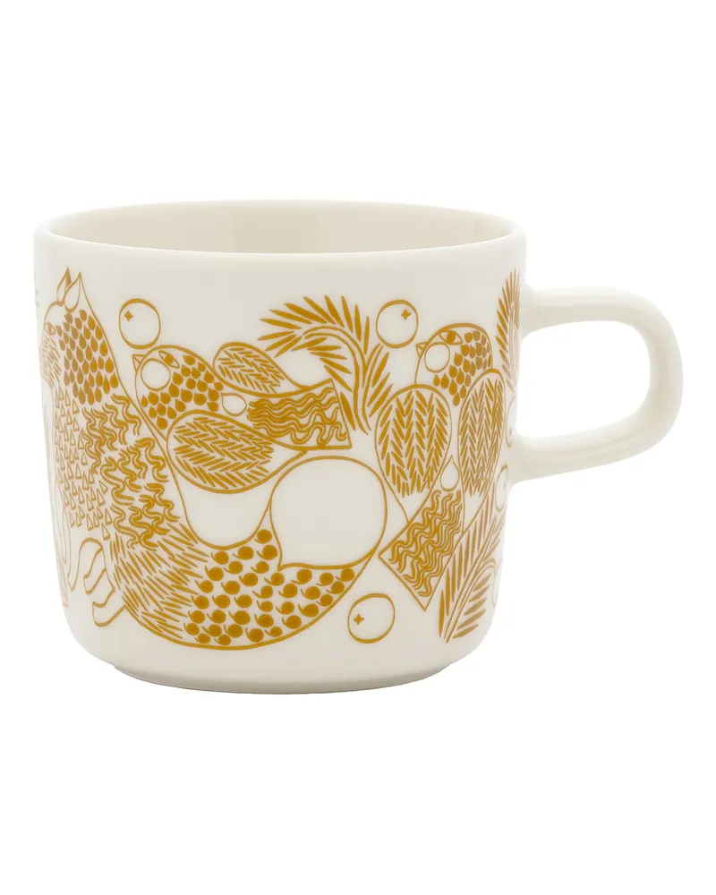 Marimekko Becher Tiara - Gold - Sandstein - Designer Maija Isola 