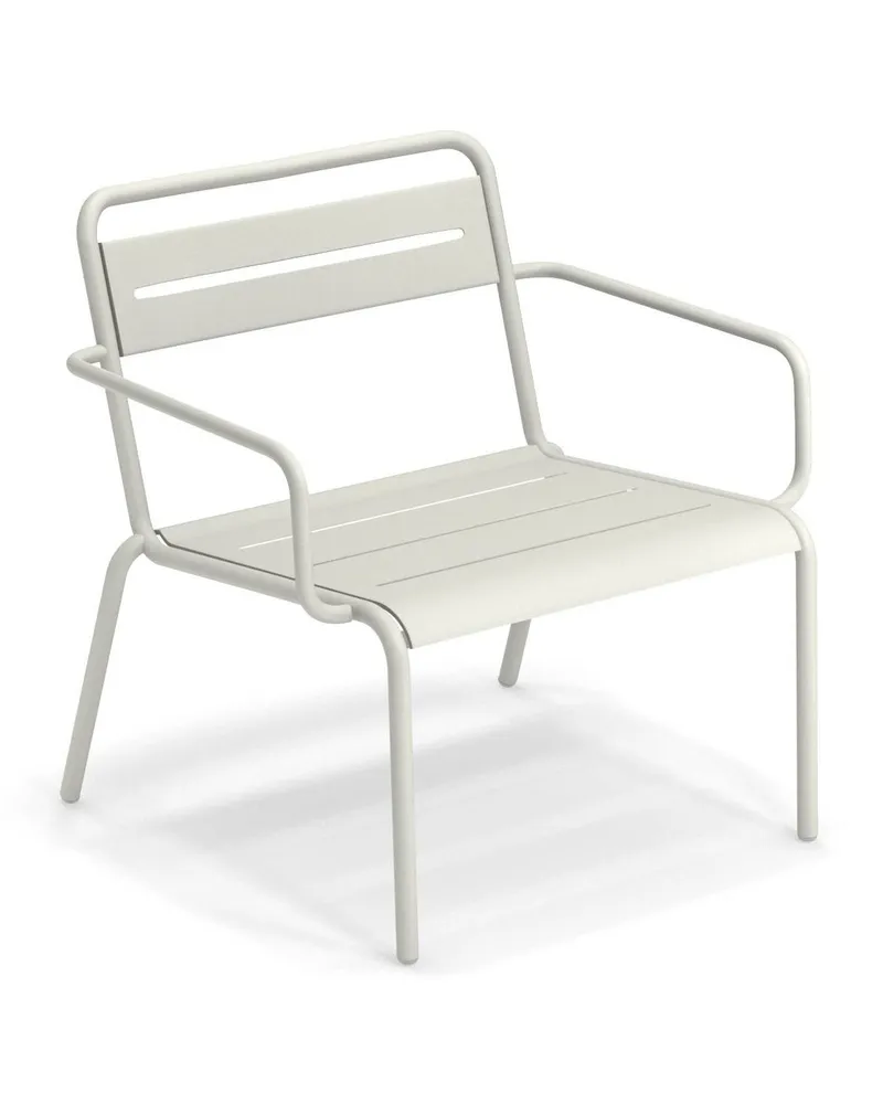 EMU Niedrig stapelbarer Sessel Star - Schwarz - Galvanisiertes Blech 