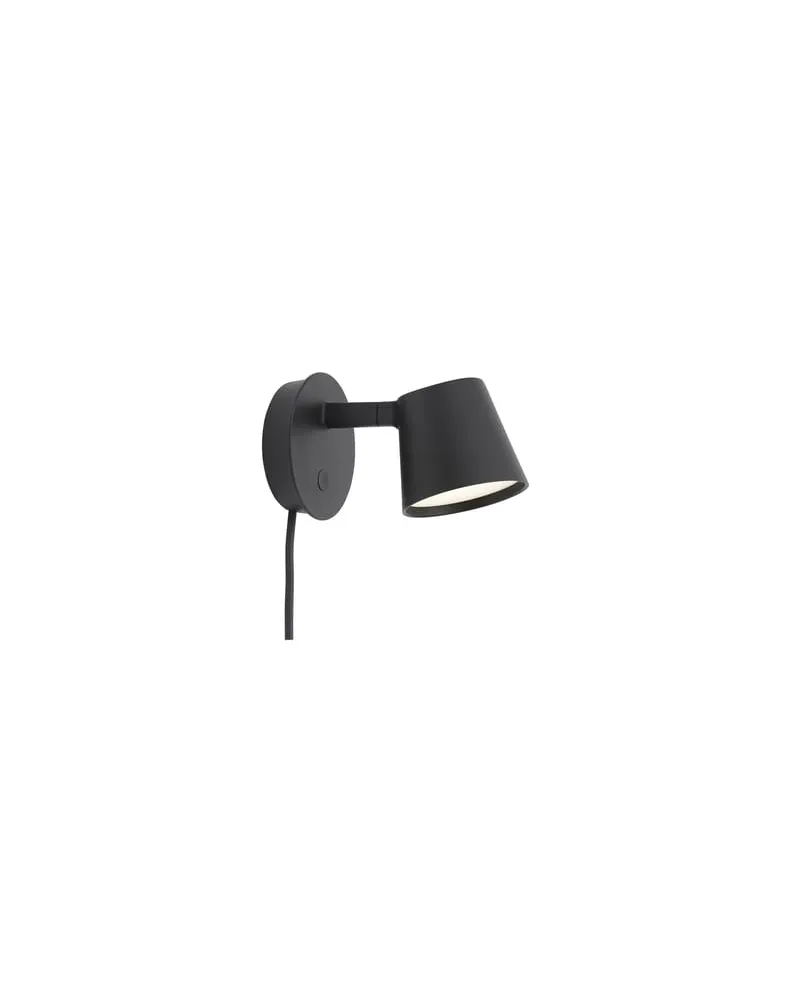 Muuto Drehbare Wandleuchte Tip - Schwarz - Aluminium - Designer Jens Fager 
