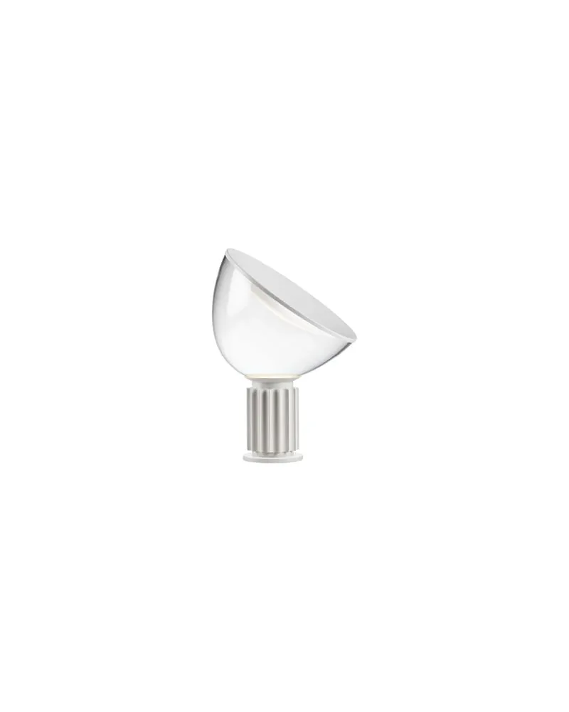 Flos Tischleuchte Taccia - Weiß - geblasenes Glas - Designer Pier Giacomo Castiglioni 