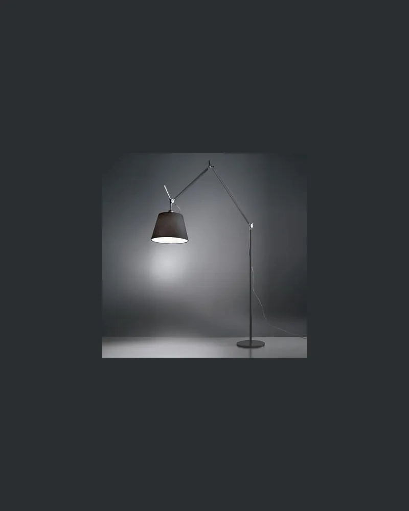 Artemide Stehleuchte Tolomeo Mega - Schwarz - bemaltes Aluminium - Designer Michele de Lucchi 